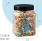 Sweets Indeed Bulk Rainbow Sprinkles with Stars, Colorful Mix, 1.2 lbs - Image 4