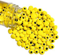 Sentovac Yellow Candy Eyeballs Eyes Edible Sugar Sprinkles Cookie Cake Cupcake Toppers Decorations Small Candy Eyes for Christmas Halloween Cake Decorations Supplies by SentovacCakeSprinkles