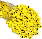 Sentovac Yellow Candy Eyeballs Eyes Edible Sugar Sprinkles Cookie Cake Cupcake Toppers Decorations Small Candy Eyes for Christmas Halloween Cake Decorations Supplies by SentovacCakeSprinkles