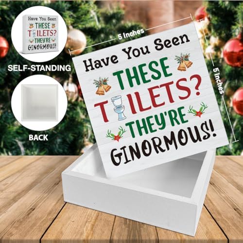 Christmas Bathroom Decorations - Funny Christmas Vacation Decor - Image 2