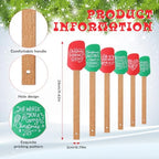 12 Pcs Christmas Silicone Spatula Pot Holder Set Xmas Baking Gift, Classic - Image 2