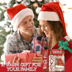 Moucuny 4 Pcs Christmas Table Decorations Santa Hat Wooden Block Signs - Image 4