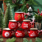 Sawysine 6 Set Christmas Coffee Mugs, Holiday Gift, Gingerbread Man - Image 4