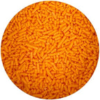 Bright Orange Sprinkles Jimmies 2 oz, Sprinkles For Cake Decorating, Baking, Ice Cream & More, The Hampton Candy Company - Image 3