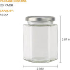 Accguan 20 Pcs 10 oz Glass Jars - Image 2