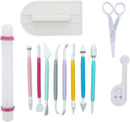 ScivoKaval Marshmallow Fondant Cake Decorating Hand Tool 12 Pcs 5 Sets by ScivoKaval