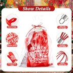 LemonRoad 12 Sets Christmas Whisk Baking Gift Set, Exquisite, Red - Image 3