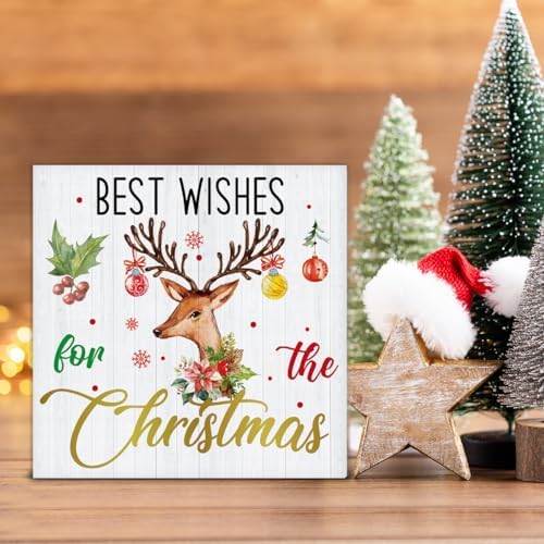 Christmas Sign Decor, Elk Christmas Decorations - Image 4