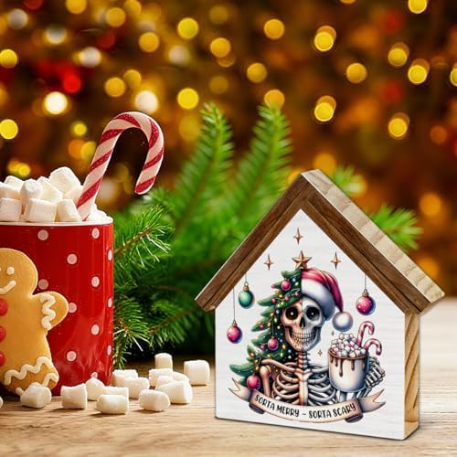 Gothic Christmas Skeleton Decor, Sorta Merry Sorta Scary - Image 3