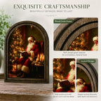Santa Reading Arched Table Sign, Rustic Christmas Farmhouse Decor - Image 4