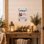 Christmas Kitchen Sign, Hot Cocoa Decor, Vintage Holiday Wall Art - Image 7