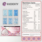 Blue Sprinkles for Cakes, Cupcakes, Blue and White Cake Sprinkles, 180g - Image 2