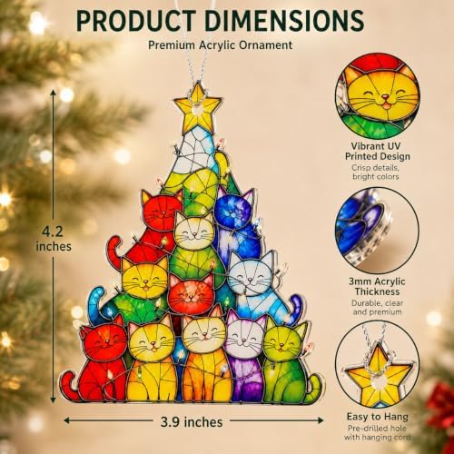 Cat, Cat Ornament, Funny cat Gifts - Image 5