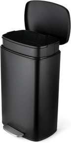 13.2 Gal Kitchen Trash Can, 50L Recycling or Garbage Bin, Brushed Stainless by ComfyCorner