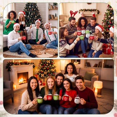 LemonRoad 6 Pcs Christmas Coffee Mugs, 12 oz Holiday Gift Ceramic Mugs Bulk - Image 6