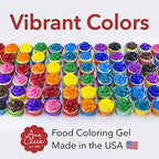 Ann Clark Professional-Grade Gel Food Coloring Made in USA .7 oz, 12-pack - Image 5