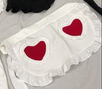 CRB Fashion Waist Apron Kitchen Cooking Restaurant Cotton Bistro Half Aprons - Image 2