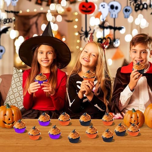 SANNIX 450Pcs Halloween Foil Cupcake Liners Muffin Liners Baking Cups - Image 7