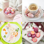 Easter Cookie Stencils 36 Reusable Egg Bunny Coffee Dessert Decor Templates - Image 7