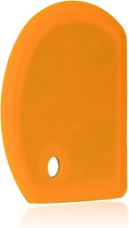 Sapid Flexible Curved Edge Silicone Bowl Scraper, Food Grade Dough Scraper by SAPID