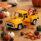Fall Thanksgiving Turkey Metal Truck with Pumpkin Tiered Tray Decor - Image 6