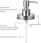 Amolliar Mason Jar Liquid Soap Dispenser Pump, Rustproof Stainless Steel Lid - Image 4