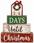 Christmas Countdown Decorations Indoor, Christmas Table Decor for Home by Unknown