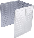 Hztyyier 3 Sided Oil Proof Aluminum Foil Splatter Guard Foldable Heat Insulation by Hztyyier