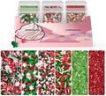 Christmas Sprinkles for Baking, Red Green Holiday Cookie Sprinkles, 180g by Unknown