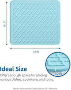 AMOAMI-Dish Drying Mats for Kitchen Counter-Silicone Dish Drying Mat-Kitchen - Image 6