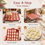 3D Christmas Silicone Molds, Xmas Baking Mold for Cakes, Handmade Soap, Jello, Chocolate, Candy and Candles - Image 6