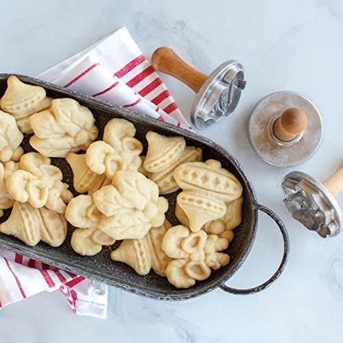 Nordic Ware Holiday Cookie Stamps (Set of 3), Sturdy Cast Aluminium Cookie Stamp Set, Cookie Press Set Made in the USA, Sturdy and Durable Biscuit Maker Press Set - Image 3