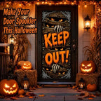 Halloween Door Decorations - Halloween Keep Out Door Cover - Image 3