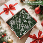 Crystal Christmas Tree Ornaments, Clear Acrylic Snowflake & Icicle, 18pcs - Image 5