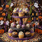 Manvscakes Sprinkles- Edible Cake and Cupcake Sprinkles with Assorted Shapes and Sizes for Parties, Metallic Sprinkle Mix for Cookies, Ice Cream, Cake and Cupcake Decorating, 4 oz (Halloween Party) - Image 3