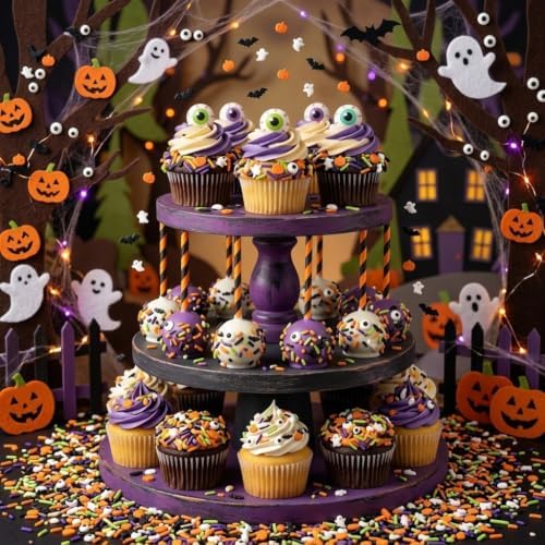 Manvscakes Sprinkles- Edible Cake and Cupcake Sprinkles with Assorted Shapes and Sizes for Parties, Metallic Sprinkle Mix for Cookies, Ice Cream, Cake and Cupcake Decorating, 4 oz (Halloween Party) - Image 3