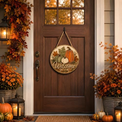 Thanksgiving Decorations - Fall Welcome Sign for Front Door | Fall Decor - Image 7