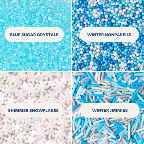Sweets Indeed Winter Sprinkle Mix, 4 Pack, 10.90 oz - Image 3