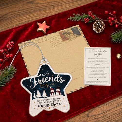 Best Friend Christmas Ornament, Friendship Ornament with Inspirational Quote, Friends Ornament for Christmas Tree, for Friends Women, Friendship Keepsake - Image 7