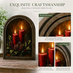 Christmas Candle Arched Table Sign, Rustic Farmhouse Holiday Decor - Image 4