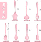 P&P CHEF Silicone Cooking Utensils Set of 7, Heat-proof Kitchen Utensils Set - Image 2
