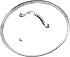 Antrader Tempered Glass Lid, 9.5Inch Cookware Glass Replacement Lid by Antrader