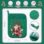 12 Pcs Christmas Silicone Spatula Pot Holder Set Xmas Baking Gift, Vibrant - Image 3