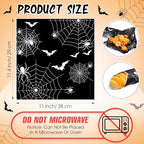 Marspark 100 Sheet Halloween Wax Paper Spider Web for Food 11.4 x 11 Inch - Image 3
