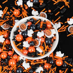 Edible Halloween Pumpkin Sprinkles,Fall Sprinkle for Cake Decorating,130g by Sugarzy
