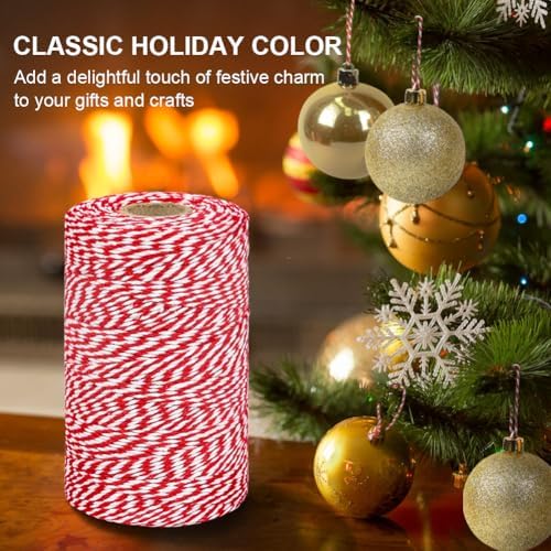 Tenn Well 656ft Red White Cotton Bakers Twine for Baking Crafts - Image 4