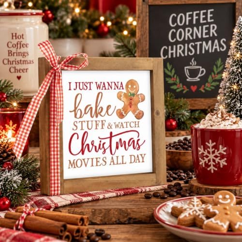 Gingerbread Christmas Sign for Tree, Table, Kitchen, Wall Decor - Image 2