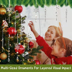 Acrylic Christmas Ornaments, 32 Pack Snowflake & Icicle Tree Decorations - Image 6