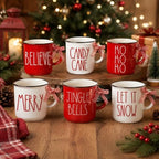12 Pcs Christmas Mugs Bulk Christmas Ceramic Mugs with Handle - Image 6
