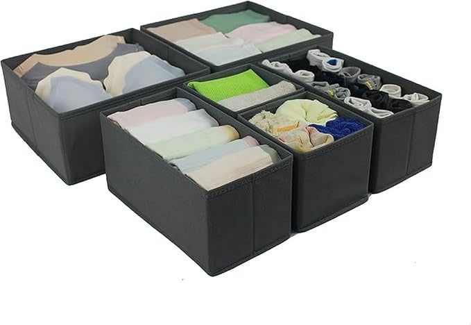 Amazon Basics Collapsible Cloth Drawer Organizer Boxes - Image 3